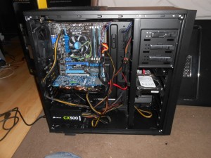Cable Management: After Video Card, Hard Drive, and Optical Drive
