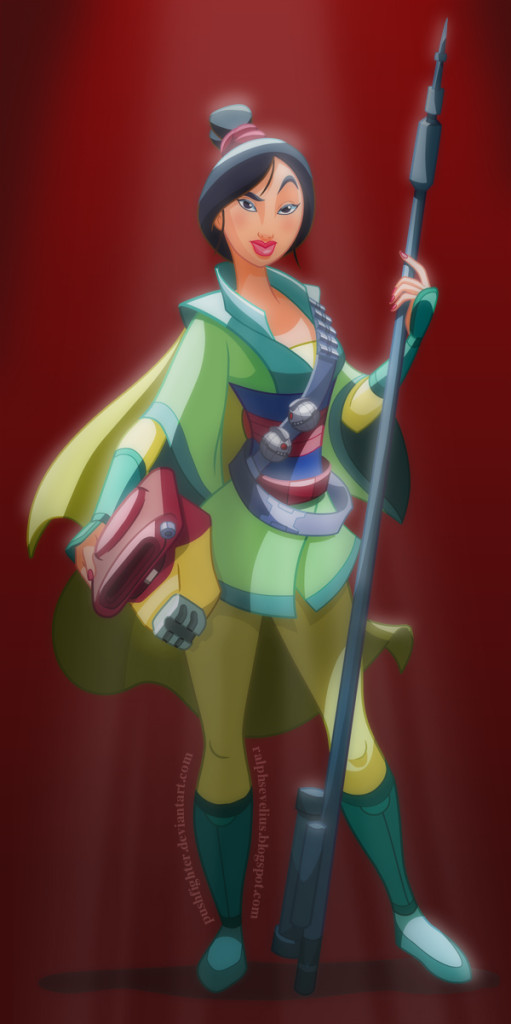 Star Wars Disney Princess Mulan as a Bounty Hunter