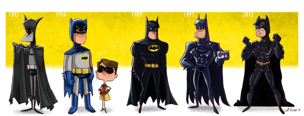 Batman over the years