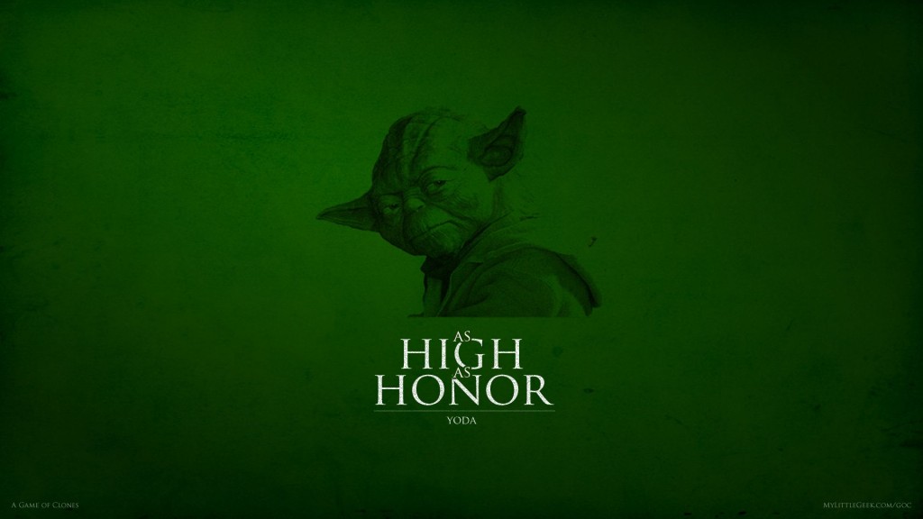 As High As Honor Yoda Wallpaper