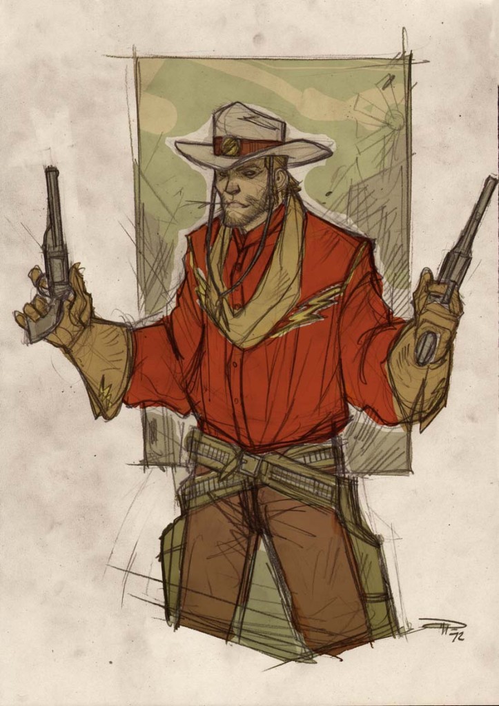 The Flash in the old west