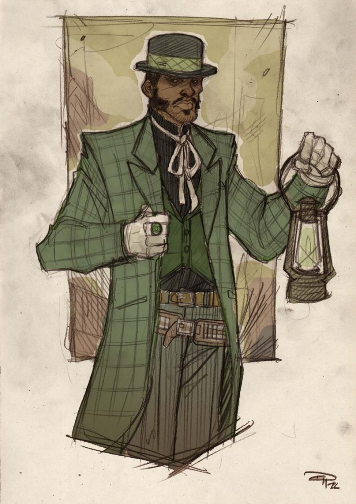 Green Lantern in the old west