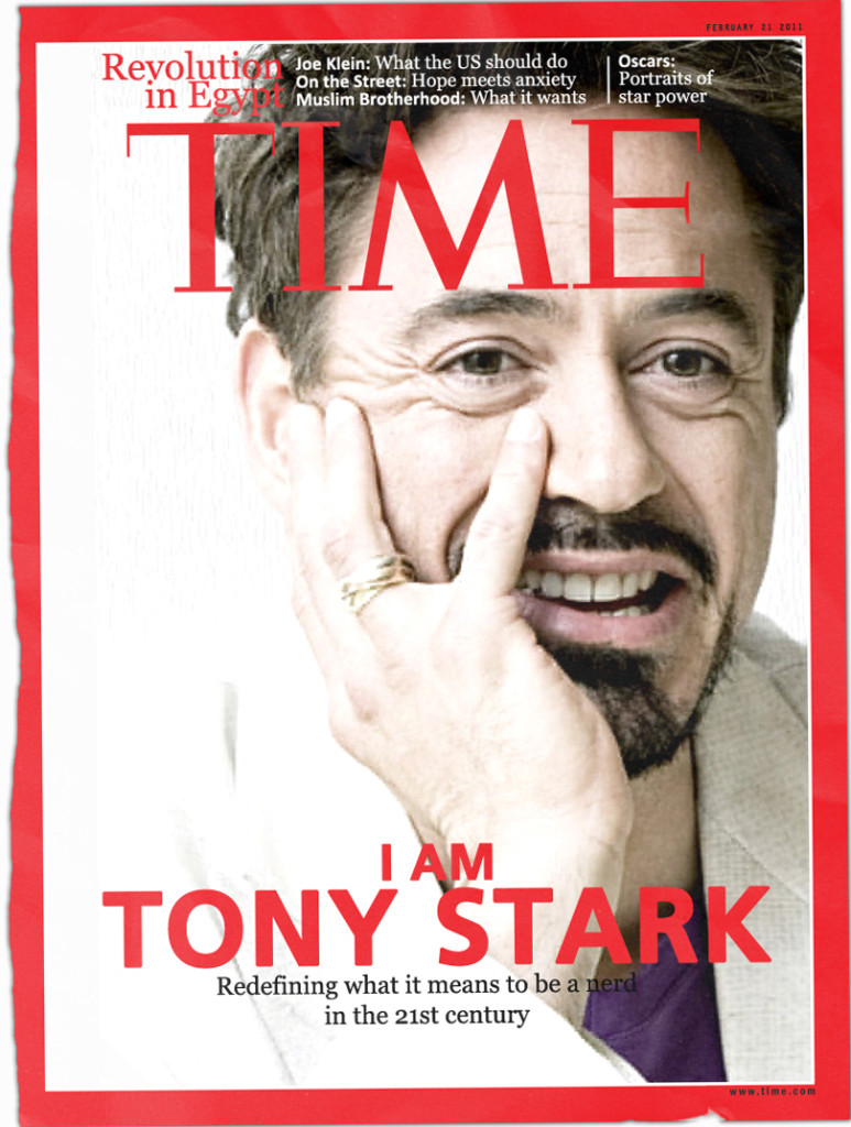 Tony Stark Iron Man Time magazine cover