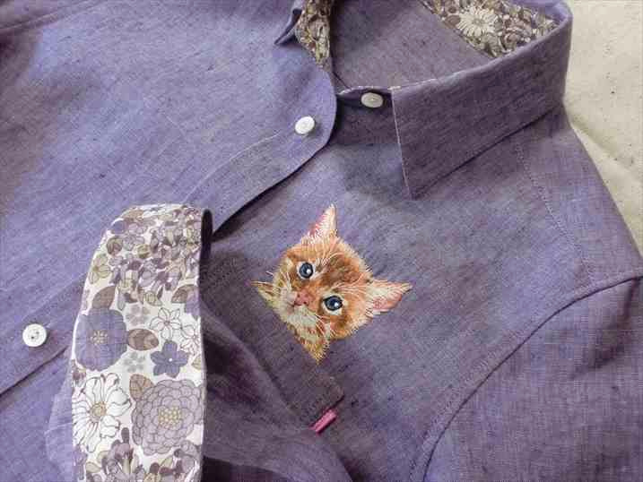 Artist Hiroko Kubota Embroiders Popular Internet Cats on Shirts at the  Request of Her Son — Colossal