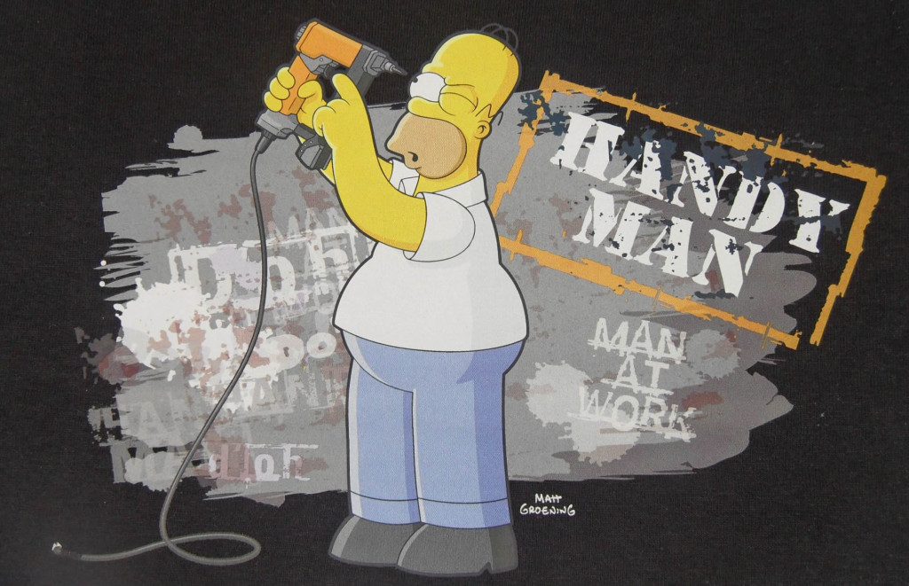 Homer Simpson moving handyman 