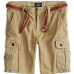 AE Men's Belted Cargo Shorts $15 at American Eagle