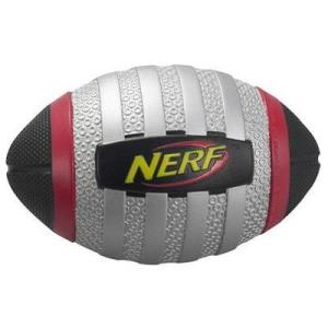 Grey and Red Nerf Football